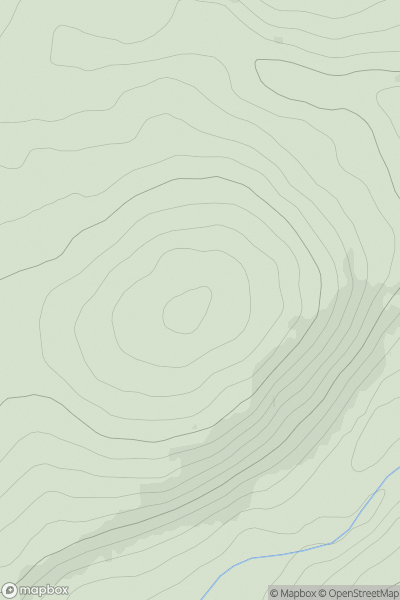 Thumbnail image for White Hill [The Glenkens to Annandale] [NS559034] showing contour plot for surrounding peak